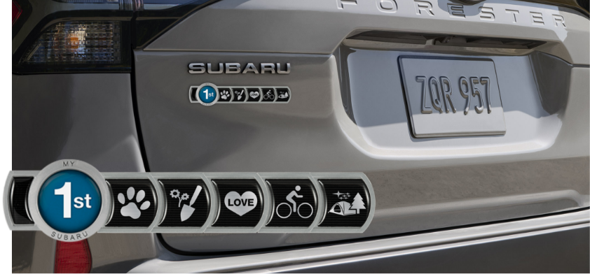Badge of Ownership on Subaru