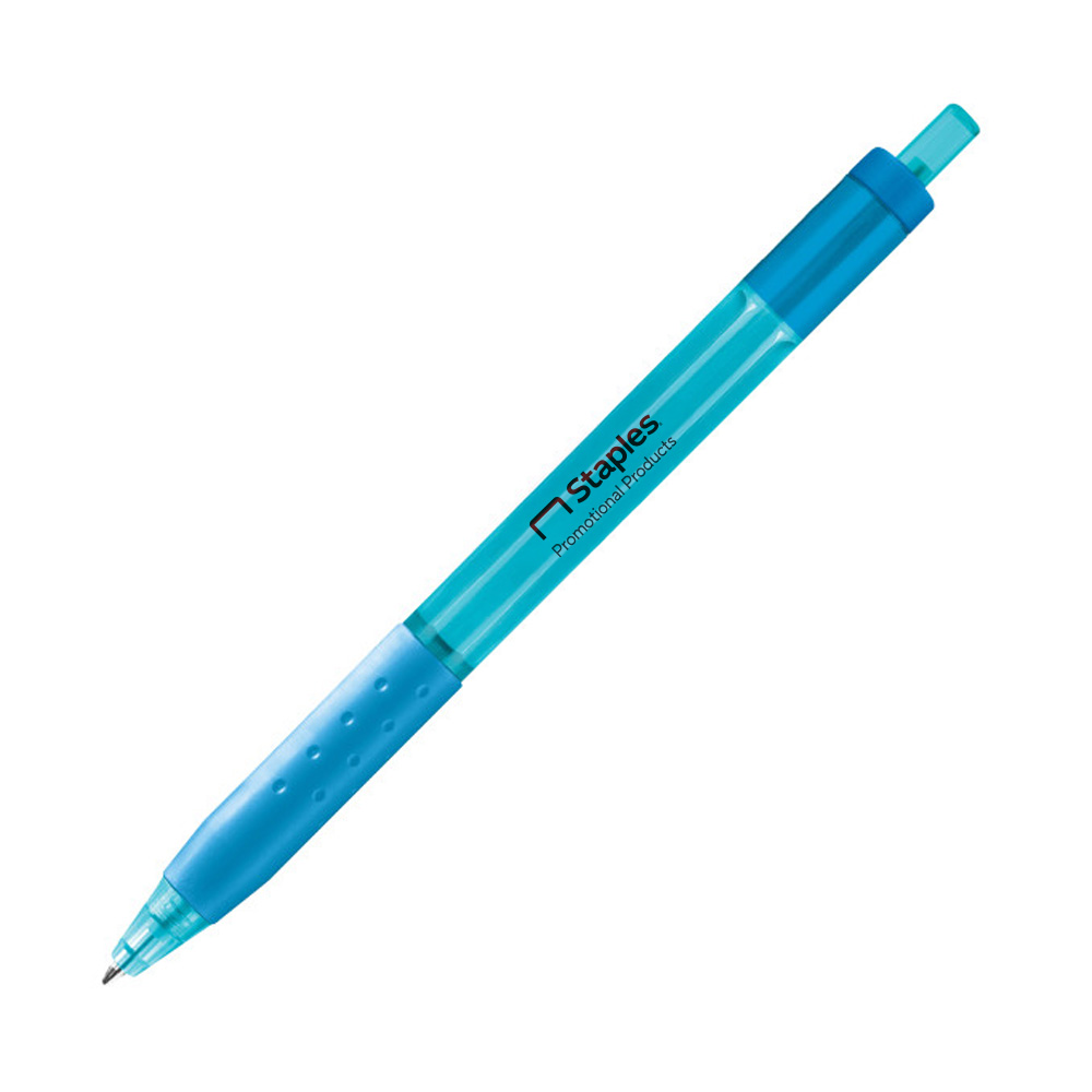 Turquoise Custom Paper Mate Inkjoy Pen featuring a horizontal Staples Promotional Products logo, serving as a stand-in for your brand’s logo.