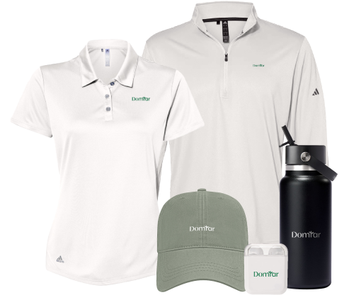 some shirts bags cups and other accessories