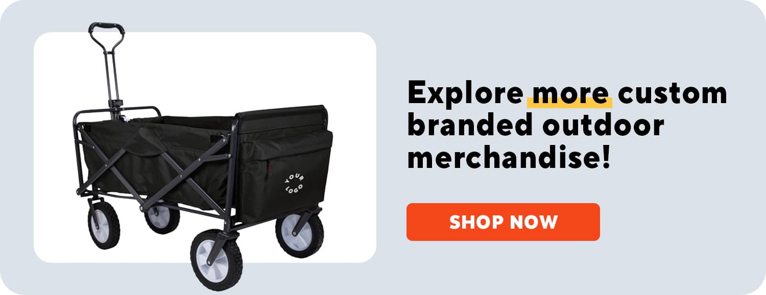 A black wagon with your logo on it | Shop Custom Outdoor & Leisure Merchandise at StaplesPromo.com