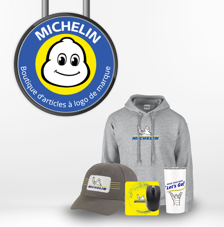 Boutique d'articles à logo de marque Michelin