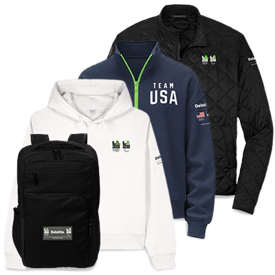 a black tumbler, white tee, black hoodie and white cap
