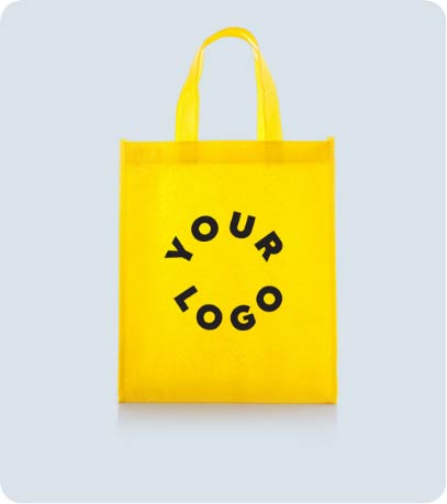 Yellow carry bag with Your Logo