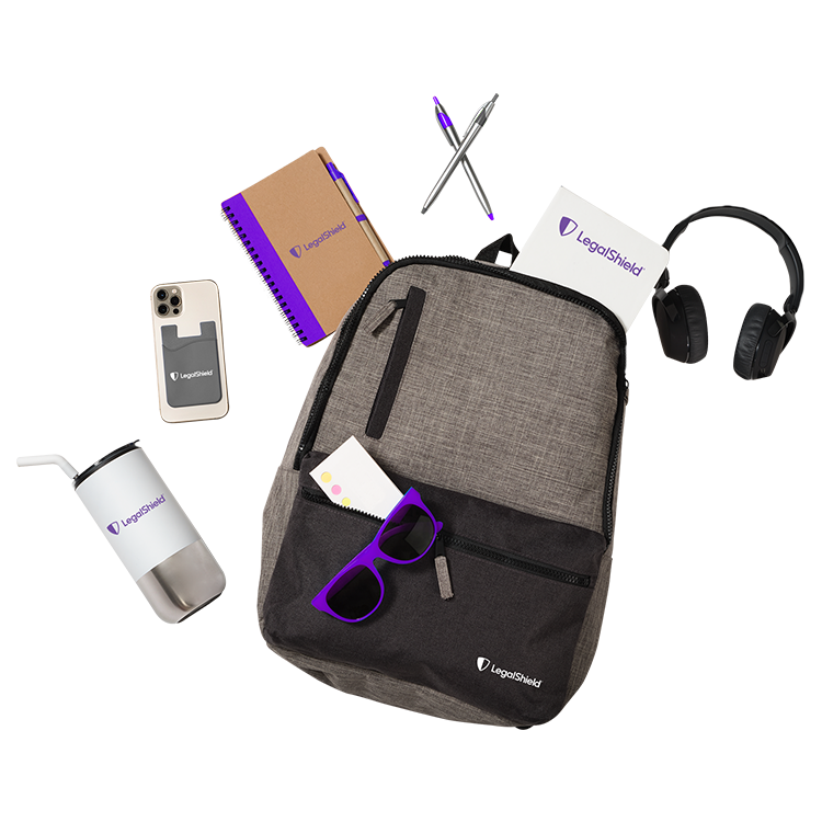 example LegalShield merchandise collage
