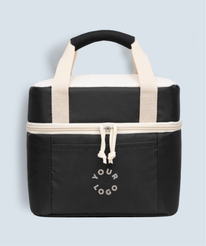 Black and White Cooler Bag with Your Logo
