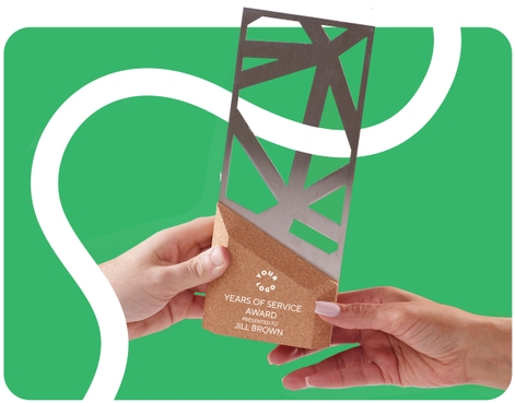 hand holding award