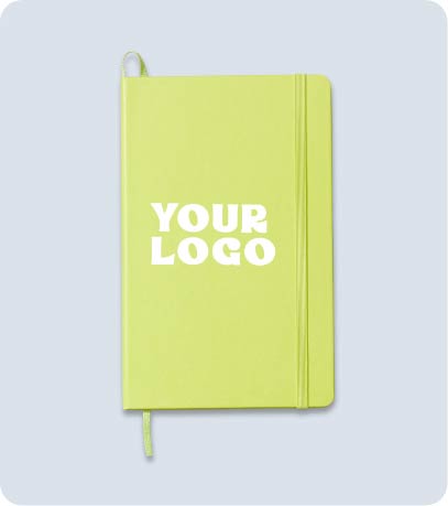 Green Notebook with Your Logo
