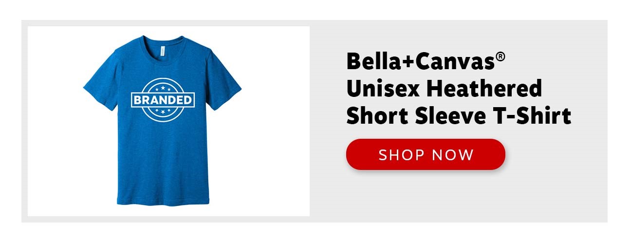 Bella+Canvas® Unisex Heathered Short Sleeve T-Shirt