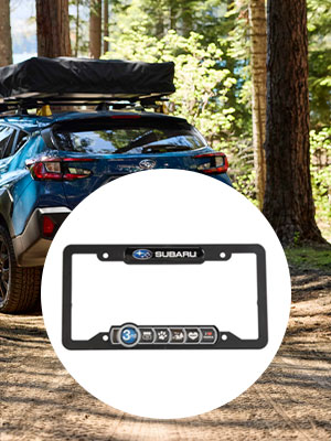 Subaru Badge License Plate Frame