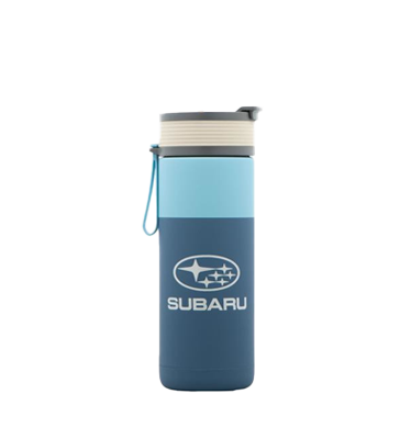 blue Subaru coffee mug