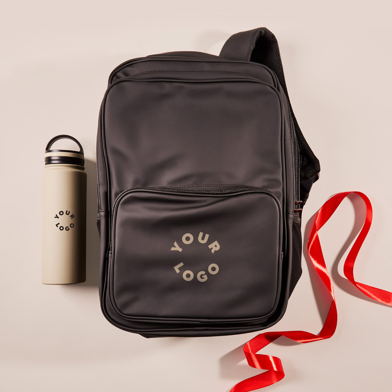 back pack and tumbler