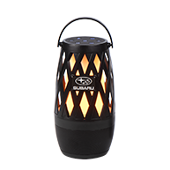 Subaru branded tiki speaker and lantern