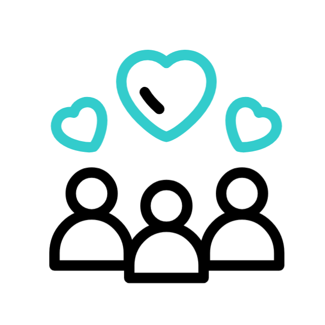 animation of people and hearts