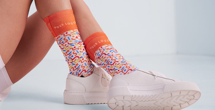 Your logo on socks and other accessories