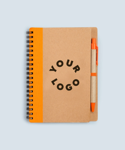 Green Notebook with Your Logo