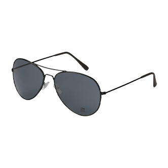 Dark gray sunglasses in aviator style