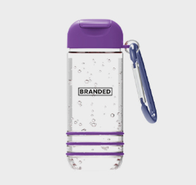1 oz Color Burst Hand Sanitizer with Carabiner