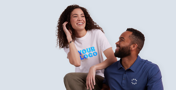 Mens and unisex apparel decorated with your logo