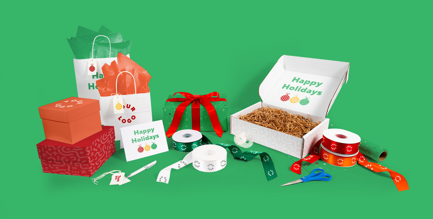 a group of organized presents
