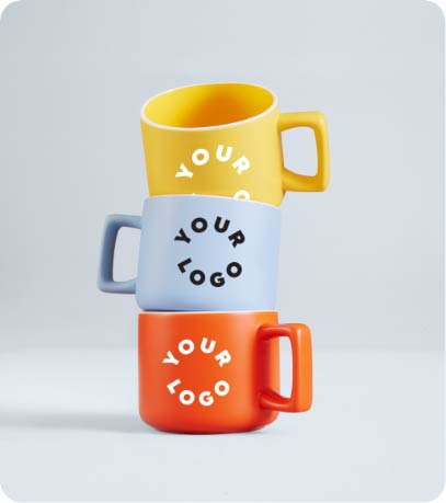 Stacked coffee mugs