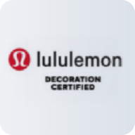 Lululemon decoration certified badge