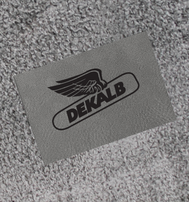 Zoomed in DEKALB Throw Blanket