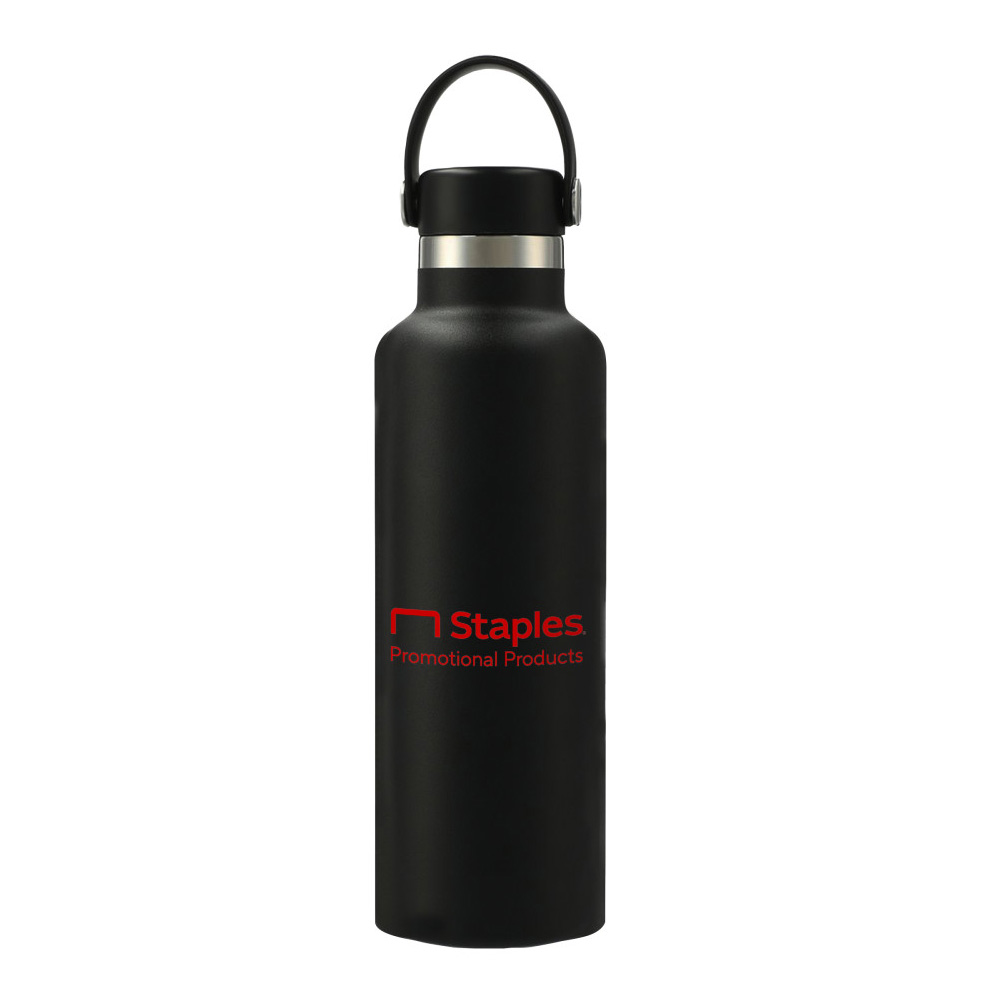 Custom Hydro Flask Standard Mouth Bottle with Flex Cap, 21oz