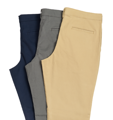 men's tan gray and navy pants